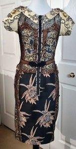 Anthropologie Embroidered Brocade Dress From Beguile by Byron Lars Sz 6 - NWT